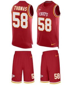 Nike Chiefs #58 Derrick Thomas Red Team Color Stitched NFL Limited Tank Top Suit Jersey