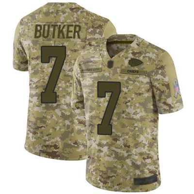 Nike Chiefs #7 Harrison Butker Camo Stitched NFL Limited 2018 Salute To Service Jersey