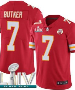 Nike Chiefs #7 Harrison Butker Red Super Bowl LIV 2020 Team Color Stitched NFL Vapor Untouchable Limited Jersey