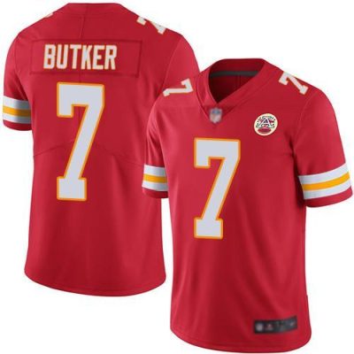 Nike Chiefs #7 Harrison Butker Red Team Color Stitched NFL Vapor Untouchable Limited Jersey