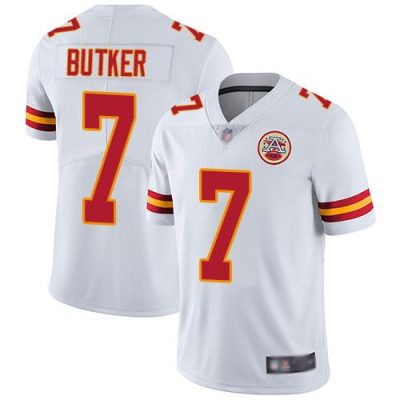 Nike Chiefs #7 Harrison Butker White Stitched NFL Vapor Untouchable Limited Jersey