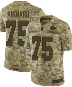 Nike Chiefs #75 Darian Kinnard Camo Stitched NFL Limited 2018 Salute To Service Jersey