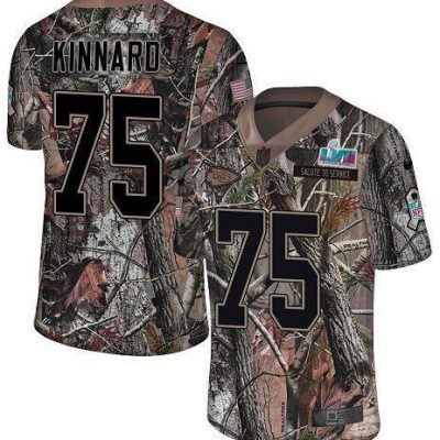 Nike Chiefs #75 Darian Kinnard Camo Super Bowl LVII Patch Stitched NFL Limited Rush Realtree Jersey