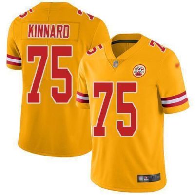 Nike Chiefs #75 Darian Kinnard Gold Stitched NFL Limited Inverted Legend Jersey