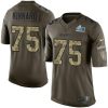 Nike Chiefs #75 Darian Kinnard Green Super Bowl LVII Patch Stitched NFL Limited 2015 Salute To Service Jersey