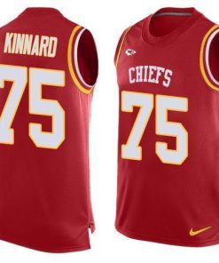 Nike Chiefs #75 Darian Kinnard Red Team Color Stitched NFL Limited Tank Top Jersey