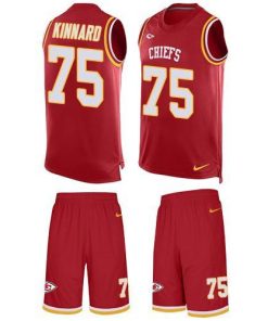 Nike Chiefs #75 Darian Kinnard Red Team Color Stitched NFL Limited Tank Top Suit Jersey