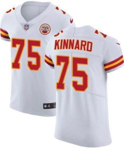 Nike Chiefs #75 Darian Kinnard White Stitched NFL Vapor Untouchable Elite Jersey