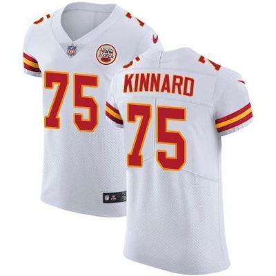Nike Chiefs #75 Darian Kinnard White Stitched NFL Vapor Untouchable Elite Jersey