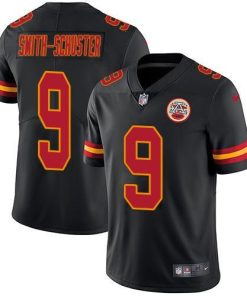 Nike Chiefs #9 JuJu Smith-Schuster Black Stitched NFL Limited Rush Jersey