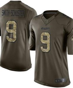Nike Chiefs #9 JuJu Smith-Schuster Green Stitched NFL Limited 2015 Salute To Service Jersey