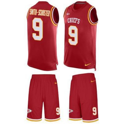 Nike Chiefs #9 JuJu Smith-Schuster Red Team Color Stitched NFL Limited Tank Top Suit Jersey