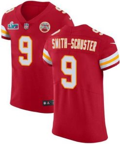 Nike Chiefs #9 JuJu Smith-Schuster Red Team Color Super Bowl LVII Patch Stitched NFL Vapor Untouchable Elite Jersey