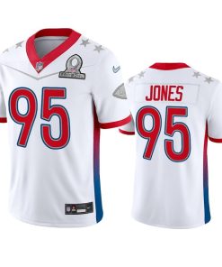 Nike Chiefs #95 Chris Jones NFL 2022 AFC Pro Bowl Game Jersey White