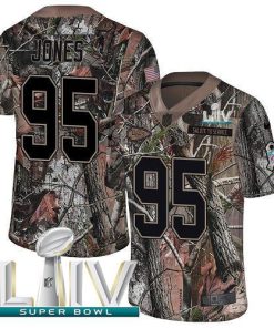 Nike Chiefs #95 Chris Jones Camo Super Bowl LIV 2020 Stitched NFL Limited Rush Realtree Jersey