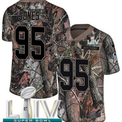 Nike Chiefs #95 Chris Jones Camo Super Bowl LIV 2020 Stitched NFL Limited Rush Realtree Jersey