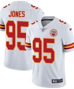 Nike Chiefs #95 Chris Jones White Stitched NFL Vapor Untouchable Limited Jersey