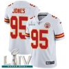 Nike Chiefs #95 Chris Jones White Super Bowl LIV 2020 Stitched NFL Vapor Untouchable Limited Jersey