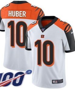 Nike Cincinnati Bengals #10 Kevin Huber White Stitched NFL 100th Season Vapor Limited Jersey
