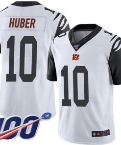 Nike Cincinnati Bengals #10 Kevin Huber White Stitched NFL Limited Rush 100th Season Jersey