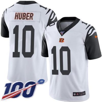 Nike Cincinnati Bengals #10 Kevin Huber White Stitched NFL Limited Rush 100th Season Jersey
