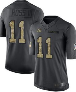 Nike Cincinnati Bengals #11 John Ross III Black Stitched NFL Limited 2016 Salute to Service Jersey