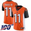 Nike Cincinnati Bengals #11 John Ross III Orange Alternate Stitched NFL 100th Season Vapor Limited Jersey
