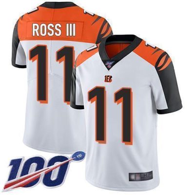 Nike Cincinnati Bengals #11 John Ross III White Stitched NFL 100th Season Vapor Limited Jersey