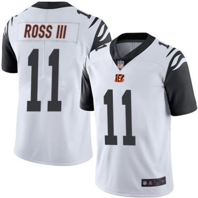 Nike Cincinnati Bengals #11 John Ross III White Stitched NFL Limited Rush Jersey
