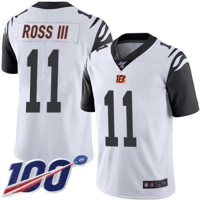 Nike Cincinnati Bengals #11 John Ross III White Stitched NFL Limited Rush 100th Season Jersey
