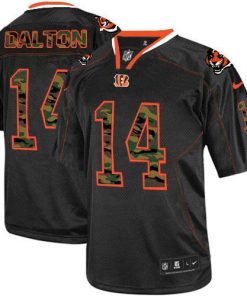 Nike Cincinnati Bengals #14 Andy Dalton Black Stitched NFL Elite Camo Fashion Jersey