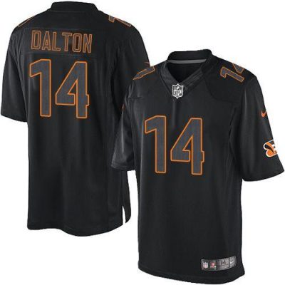 Nike Cincinnati Bengals #14 Andy Dalton Black Stitched NFL Impact Limited Jersey