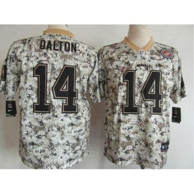 Nike Cincinnati Bengals #14 Andy Dalton Camo Stitched NFL Elite USMC Jersey