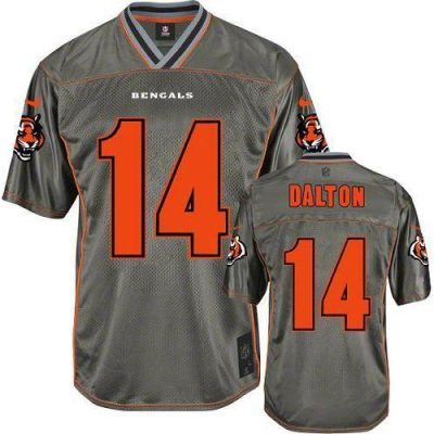 Nike Cincinnati Bengals #14 Andy Dalton Grey Stitched NFL Elite Vapor Jersey