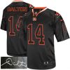 Nike Cincinnati Bengals #14 Andy Dalton Lights Out Black Stitched NFL Elite Autographed Jersey