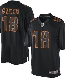 Nike Cincinnati Bengals #18 A.J. Green Black Stitched NFL Impact Limited Jersey