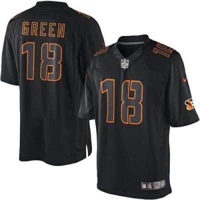 Nike Cincinnati Bengals #18 A.J. Green Black Stitched NFL Impact Limited Jersey