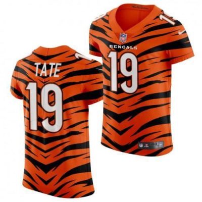 Nike Cincinnati Bengals #19 Auden Tate 2021-22 Orange City Edition Elite NFL Jersey