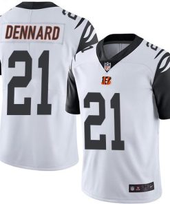 Nike Cincinnati Bengals #21 Darqueze Dennard White Stitched NFL Limited Rush Jersey