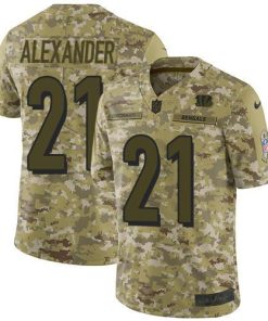 Nike Cincinnati Bengals #21 Mackensie Alexander Camo Stitched NFL Limited 2018 Salute To Service Jersey