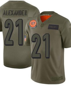 Nike Cincinnati Bengals #21 Mackensie Alexander Camo Stitched NFL Limited 2019 Salute To Service Jersey