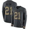 Nike Cincinnati Bengals #21 Mike Hilton Anthracite Salute to Service Stitched NFL Limited Therma Long Sleeve Jersey