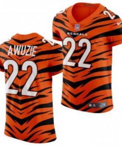 Nike Cincinnati Bengals #22 Chidobe Awuzie 2021-22 Orange City Edition Elite NFL Jersey