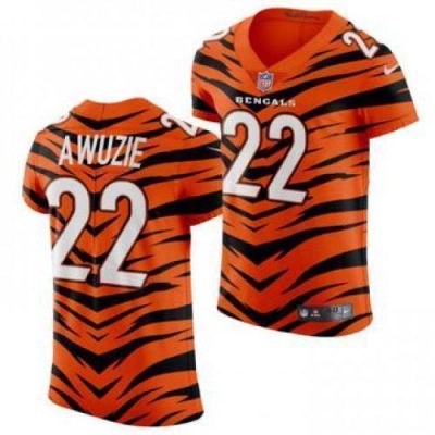 Nike Cincinnati Bengals #22 Chidobe Awuzie 2021-22 Orange City Edition Elite NFL Jersey
