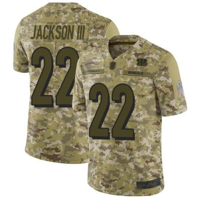 Nike Cincinnati Bengals #22 William Jackson III Camo Stitched NFL Limited 2018 Salute To Service Jersey