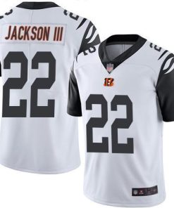 Nike Cincinnati Bengals #22 William Jackson III White Stitched NFL Limited Rush Jersey
