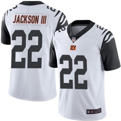 Nike Cincinnati Bengals #22 William Jackson III White Stitched NFL Limited Rush Jersey
