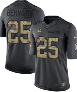 Nike Cincinnati Bengals #25 Giovani Bernard Black Stitched NFL Limited 2016 Salute to Service Jersey