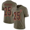 Nike Cincinnati Bengals #25 Giovani Bernard Olive Stitched NFL Limited 2017 Salute To Service Jersey