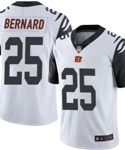 Nike Cincinnati Bengals #25 Giovani Bernard White Stitched NFL Limited Rush Jersey